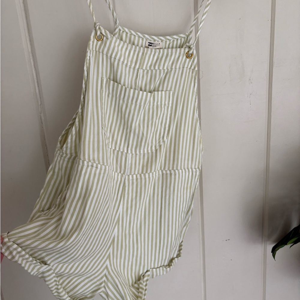 Billabong Striped Cream and White Romper size S